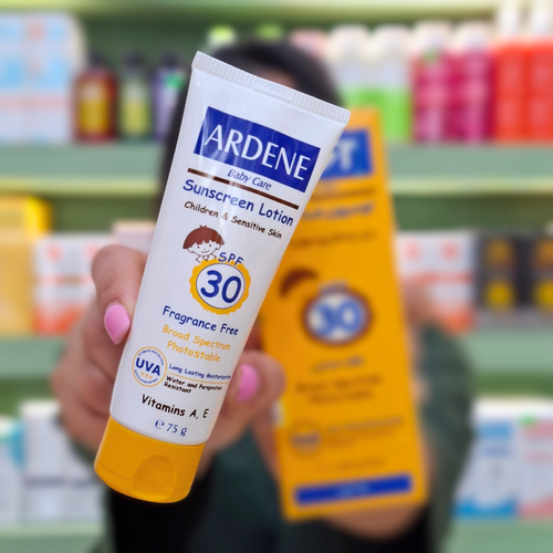 لوسیون ضد آفتاب کودکان آردن مدل Fragrance Free با SPF30 حجم 75 گرم