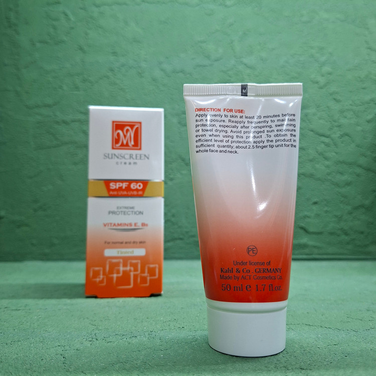 کرم ضد آفتاب رنگی SPF60 مای برای پوست نرمال و خشک