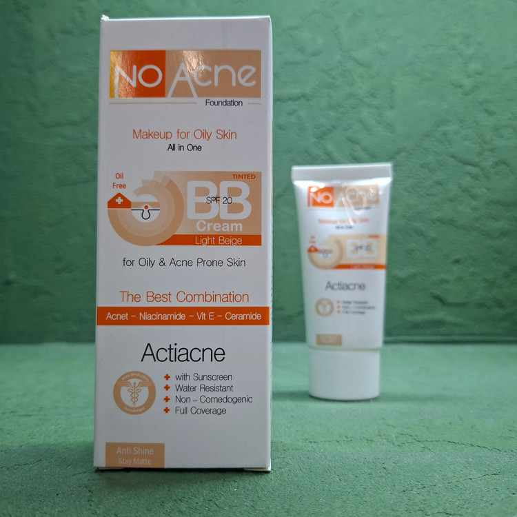 مرطوب کننده رنگی نو آکنه مدل BB با SPF20 مناسب پوست چرب و جوش دار حجم 40 میلی لیتر