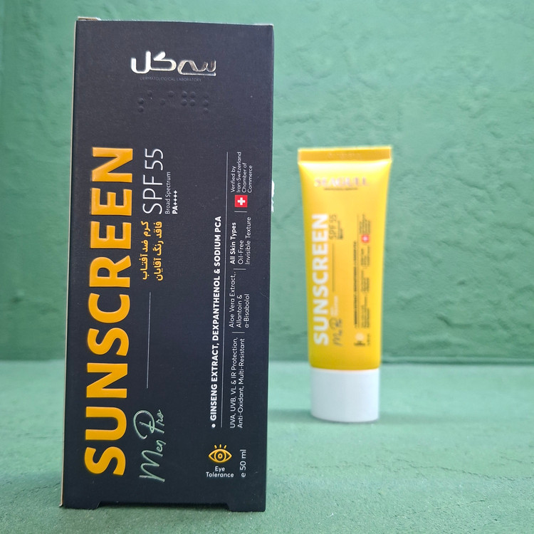 کرم ضد آفتاب فاقد رنگ آقایان سی گل spf 55