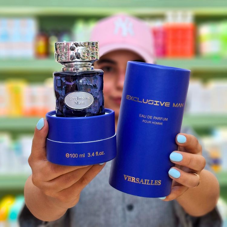 عطر مردانه ورسای مدل اکسکلوسیو من حجم ۱۰۰ میلیلیتر